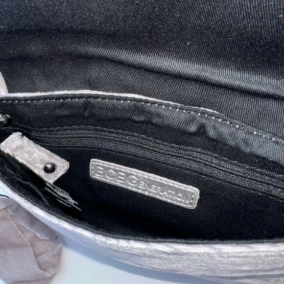 BCBGeneration Gray Velvet Studded Wristlet - Picture 9 of 11